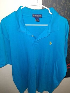 U.S. Polo Assn. Turquoise Short-Sleeve Polo with Embroidered Logo
